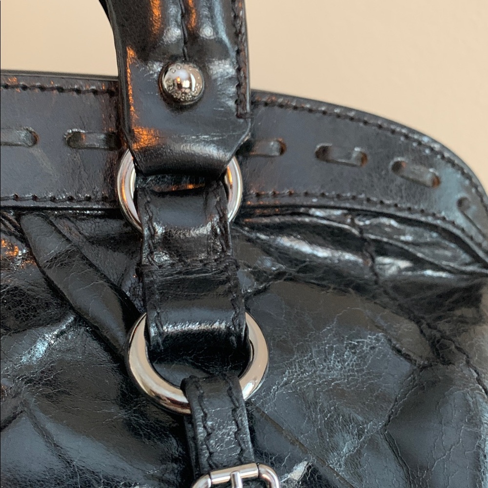 Dolce & Gabbana Black leather and Leopard Print Handbag with charm Authentic VGC - Picture 12 of 17